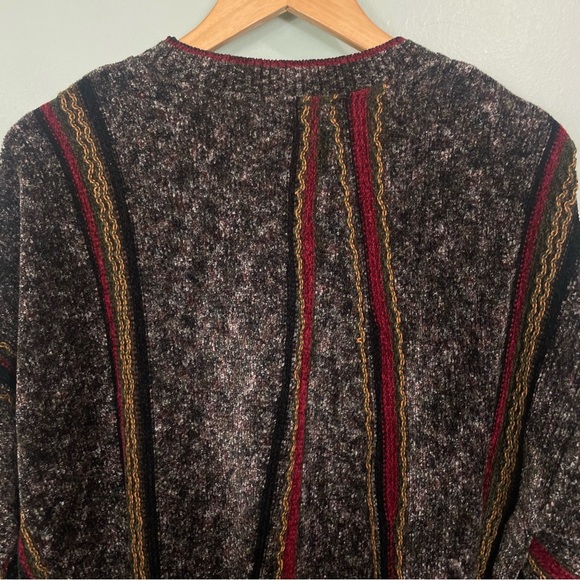 Tundra Canada 80’s Pullover Sweater Cosby Style Medium 3D Knit Striped VTG - Picture 8 of 10